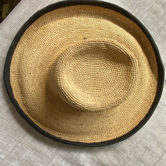 Scala Collezione Vintage Raffia Straw Sun Beach Vacation Resort Hat - Picture 3 of 16